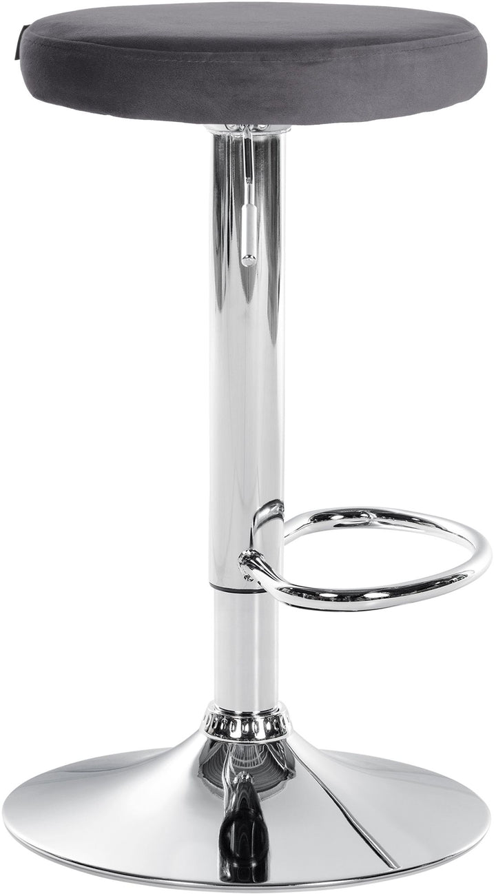 Set da 2 Sgabelli da Bar 109 Velluto Grigio scuro - immagine 4