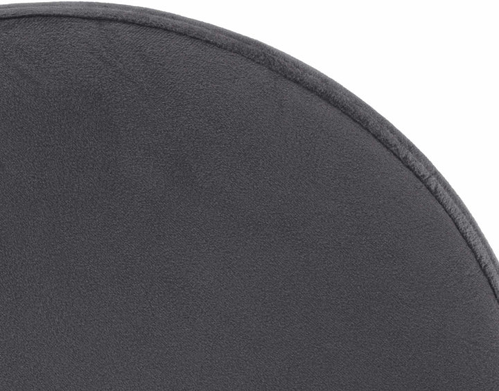 Set da 2 Sgabelli da Bar 109 Velluto Grigio scuro - immagine 7