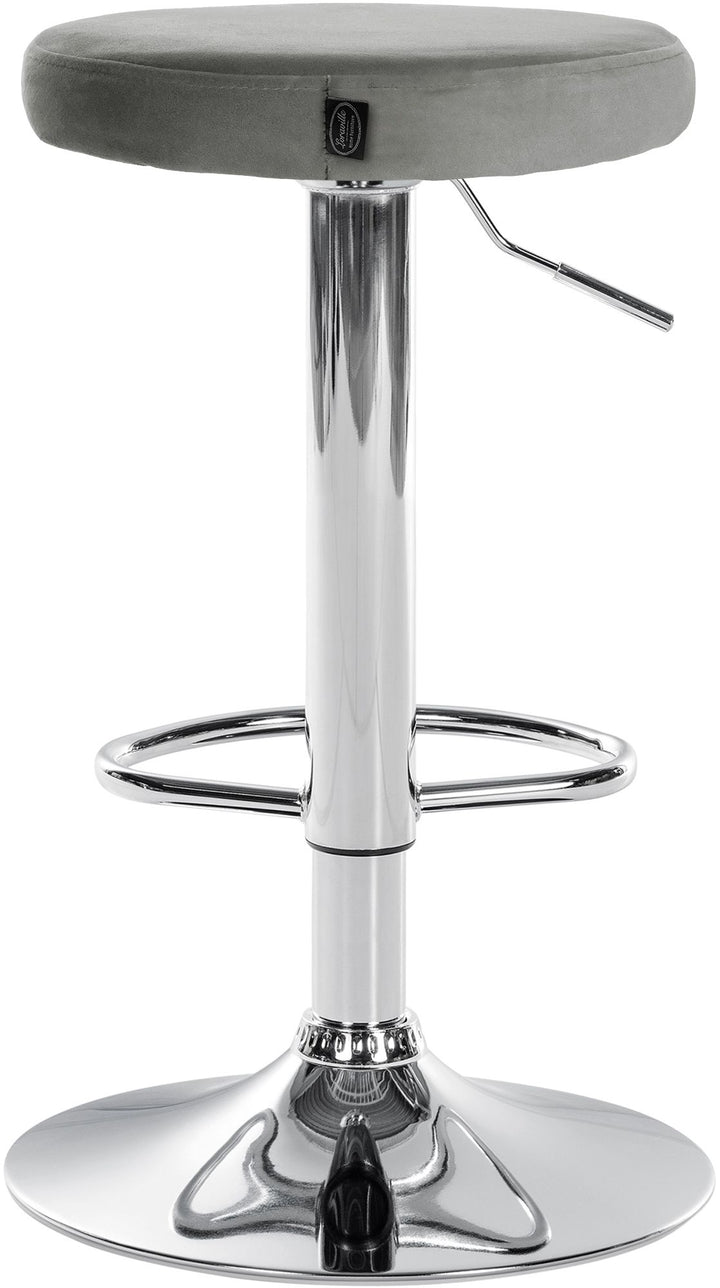 Set da 2 Sgabelli da Bar 109 Velluto Grigio - immagine 6