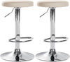 Set da 2 Sgabelli da Bar 109 Ecopelle Crema