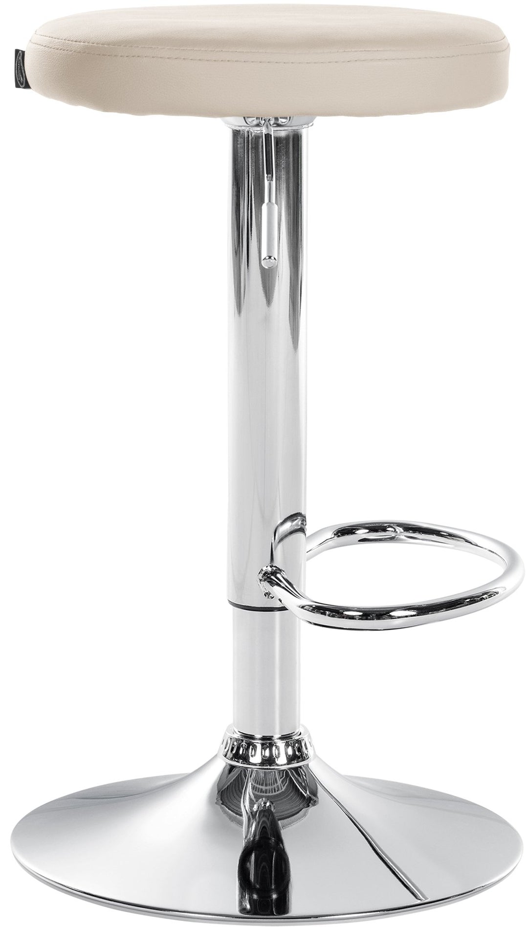 Set da 2 Sgabelli da Bar 109 Ecopelle Crema - immagine 4