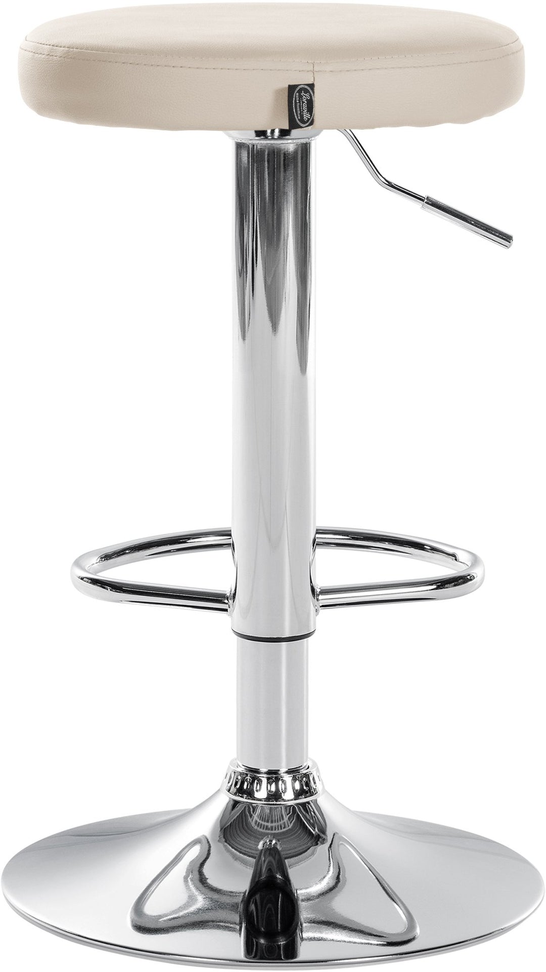 Set da 2 Sgabelli da Bar 109 Ecopelle Crema - immagine 6