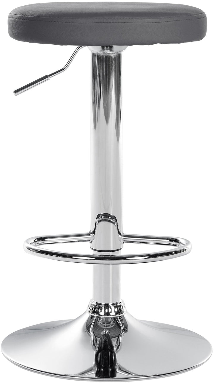 Set da 2 Sgabelli da Bar 109 Ecopelle Grigio - immagine 3
