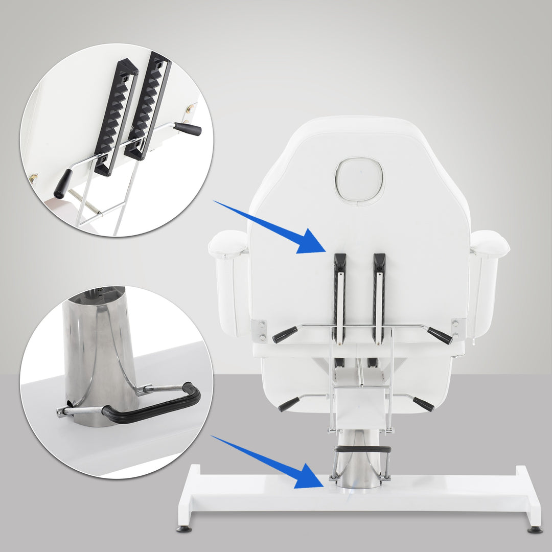 Poltrona estetista idraulica 102 Bianco - immagine 4