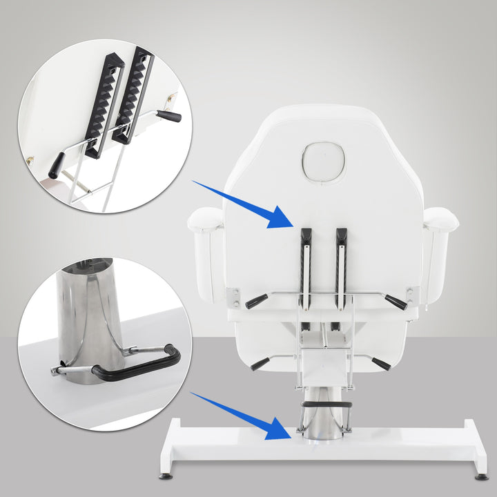 Poltrona estetista idraulica 102 Bianco - immagine 4