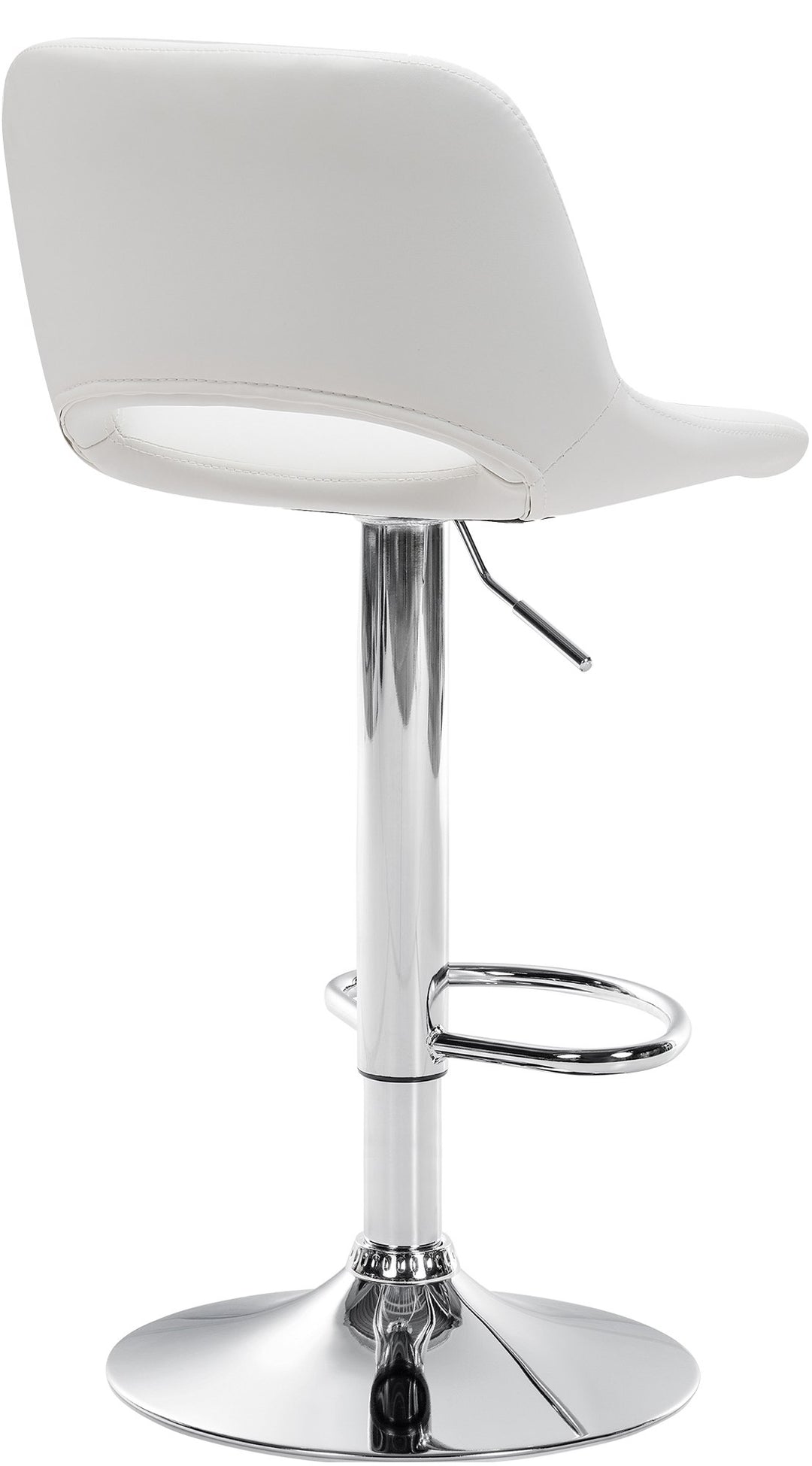 Sgabello da Bar 106 Ecopelle Bianco - immagine 3