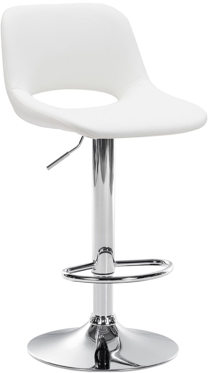 Sgabello da Bar 106 Ecopelle Bianco