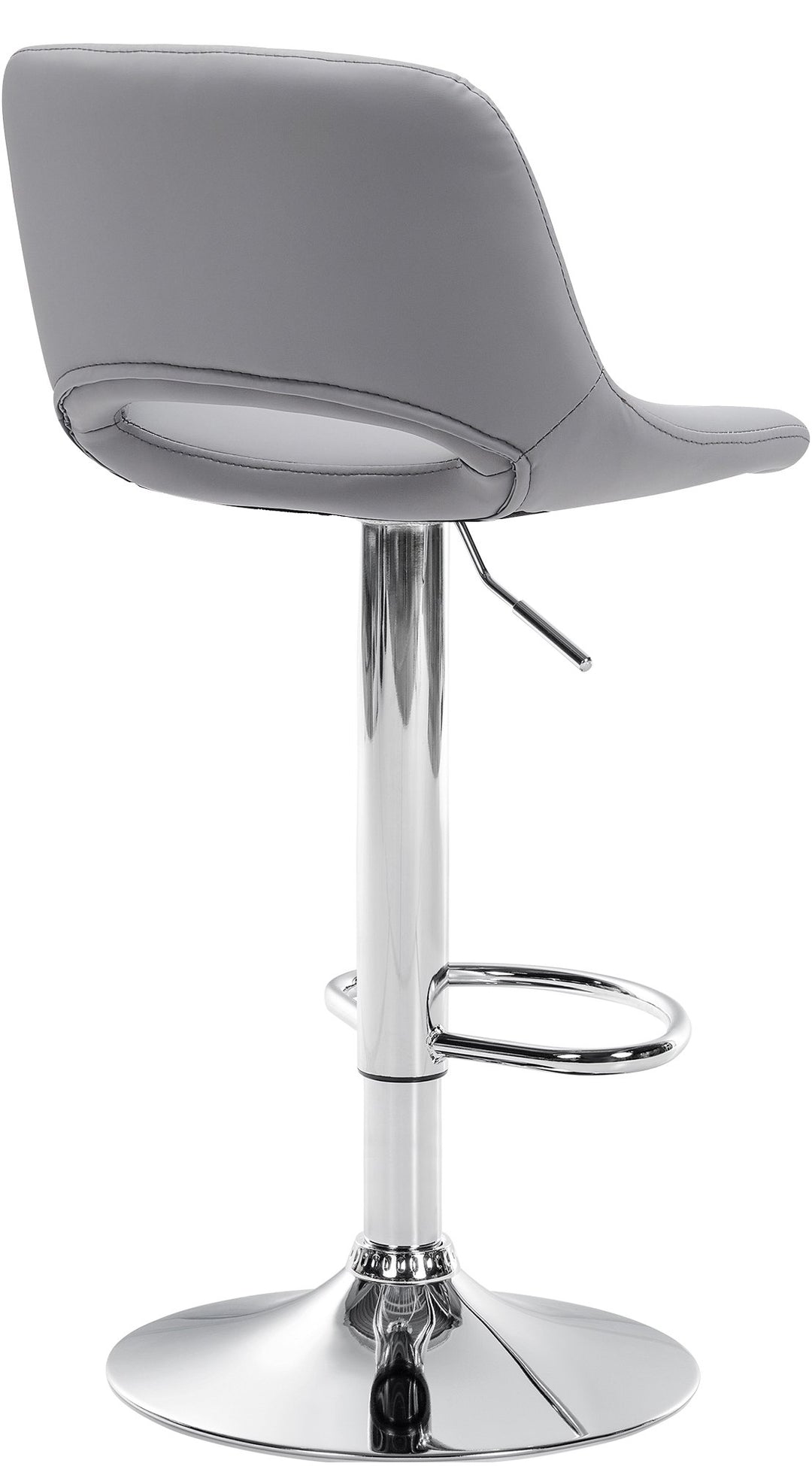 Sgabello da Bar 106 Ecopelle Grigio - immagine 3