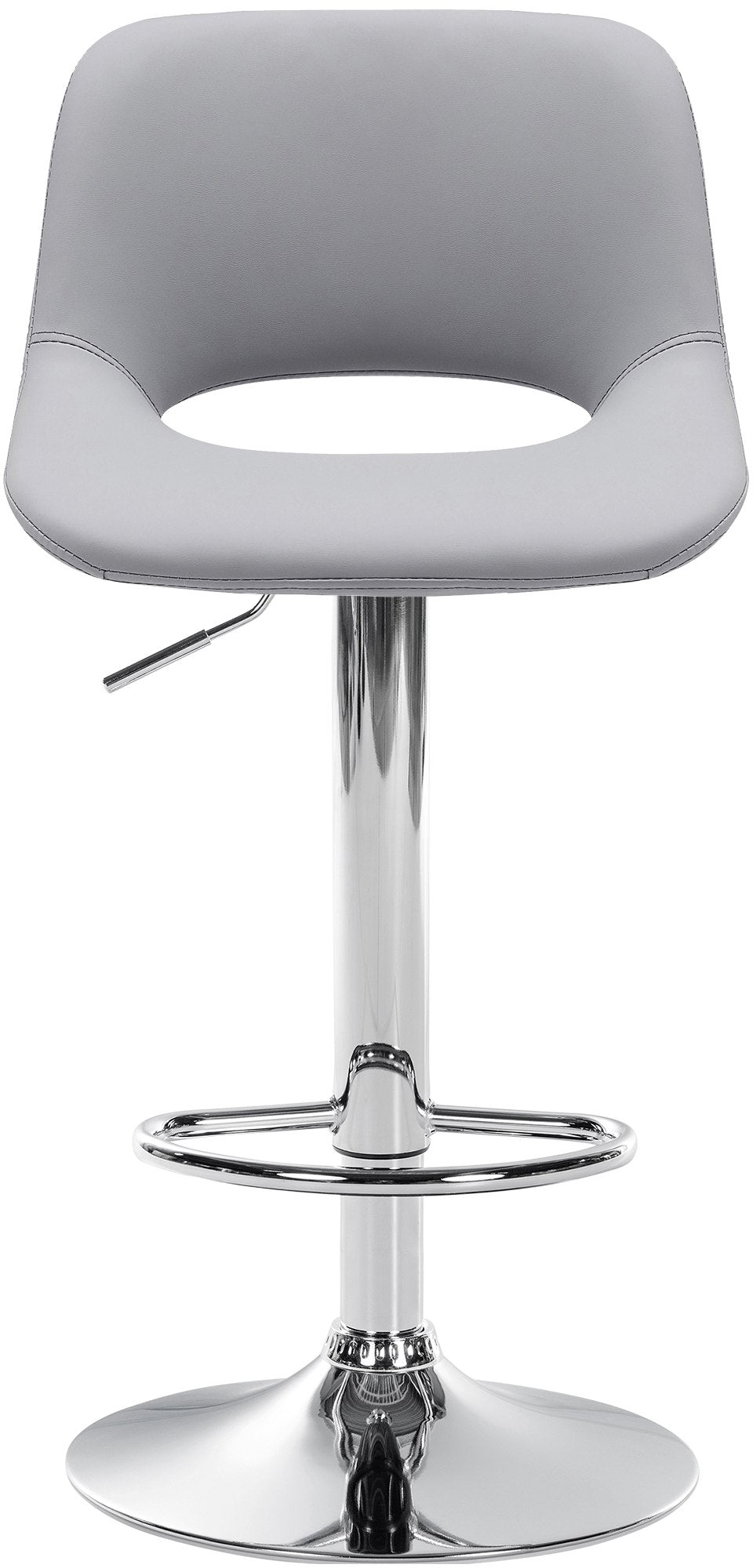 Sgabello da Bar 106 Ecopelle Grigio - immagine 5