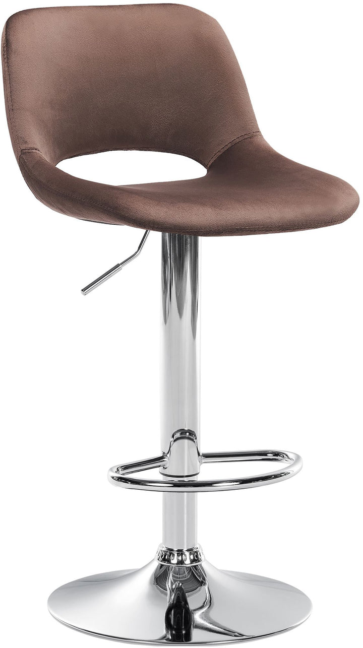 Sgabello da Bar 106 Velluto Marrone