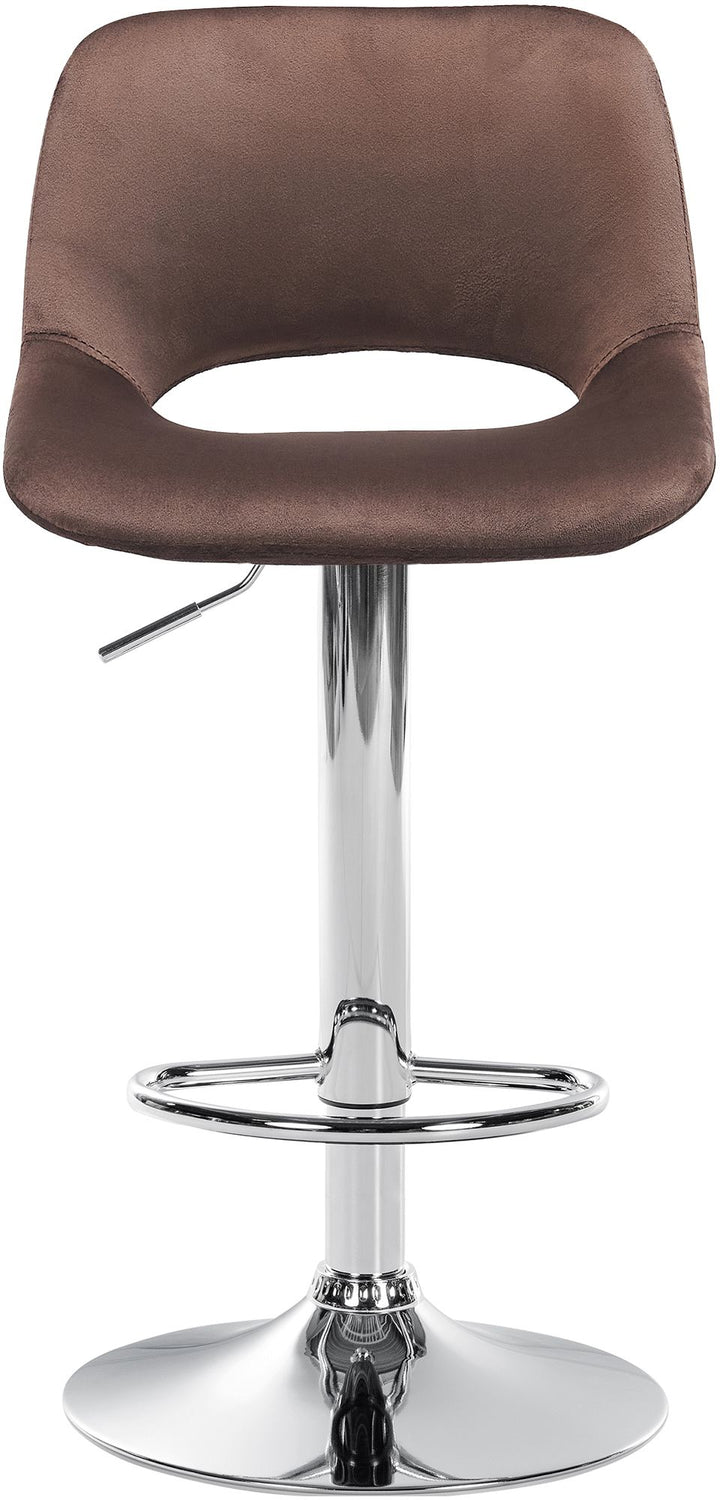 Sgabello da Bar 106 Velluto Marrone - immagine 5