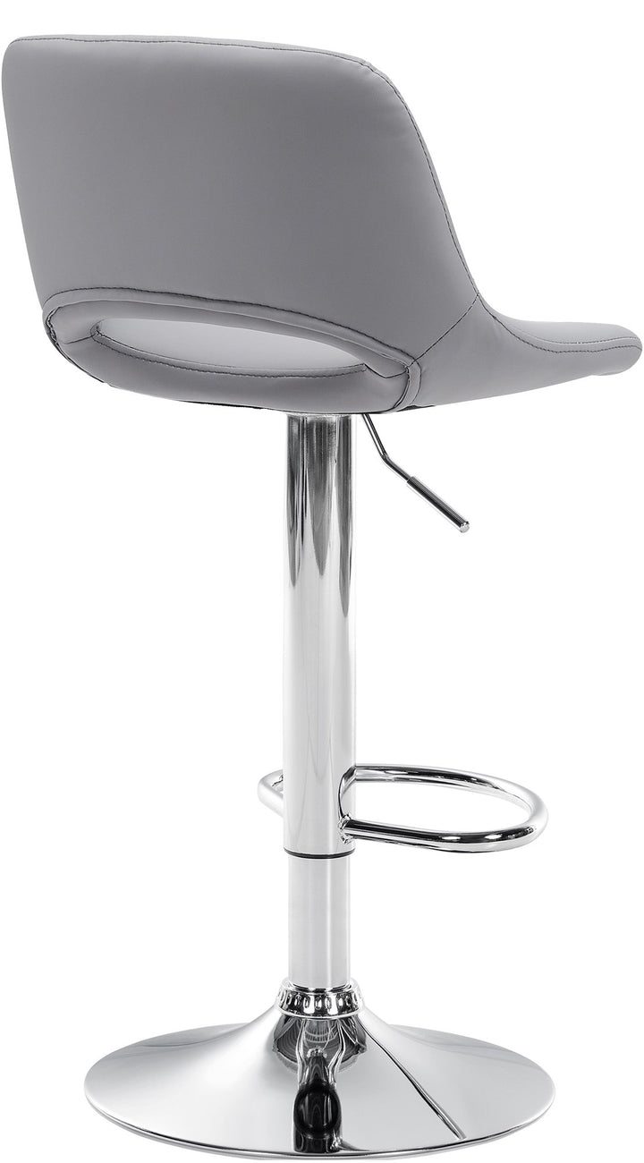 Set da 2 Sgabelli da Bar 106 Ecopelle Grigio - immagine 3