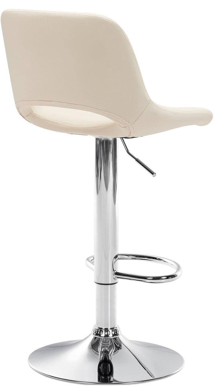 Set da 2 Sgabelli da Bar 106 Ecopelle Crema - immagine 3