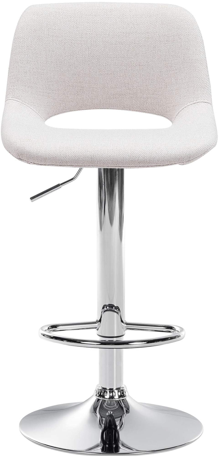 Set da 2 Sgabelli da Bar 106 Tessuto Crema - immagine 5