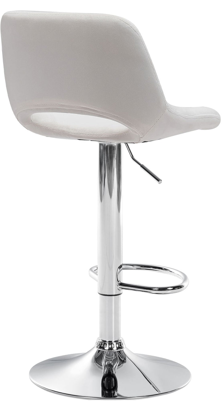 Set da 2 Sgabelli da Bar 106 Velluto Crema - immagine 3