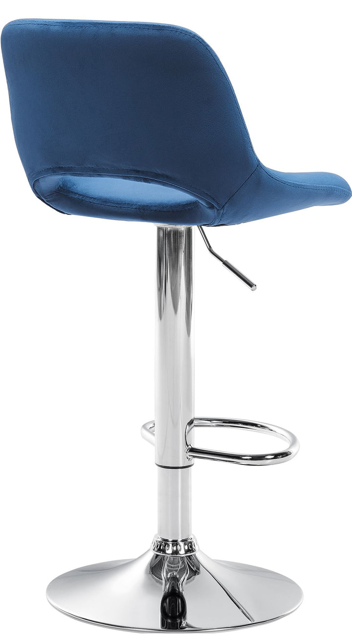 Set da 2 Sgabelli da Bar 106 Velluto Blu - immagine 3