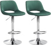 Set da 2 Sgabelli da Bar 106 Velluto Verde