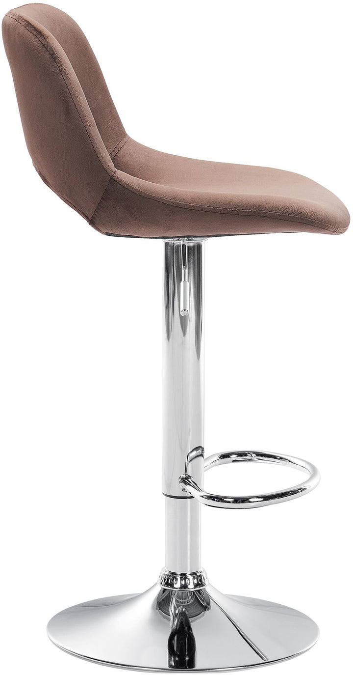 Set da 2 Sgabelli da Bar 106 Velluto Marrone - immagine 6