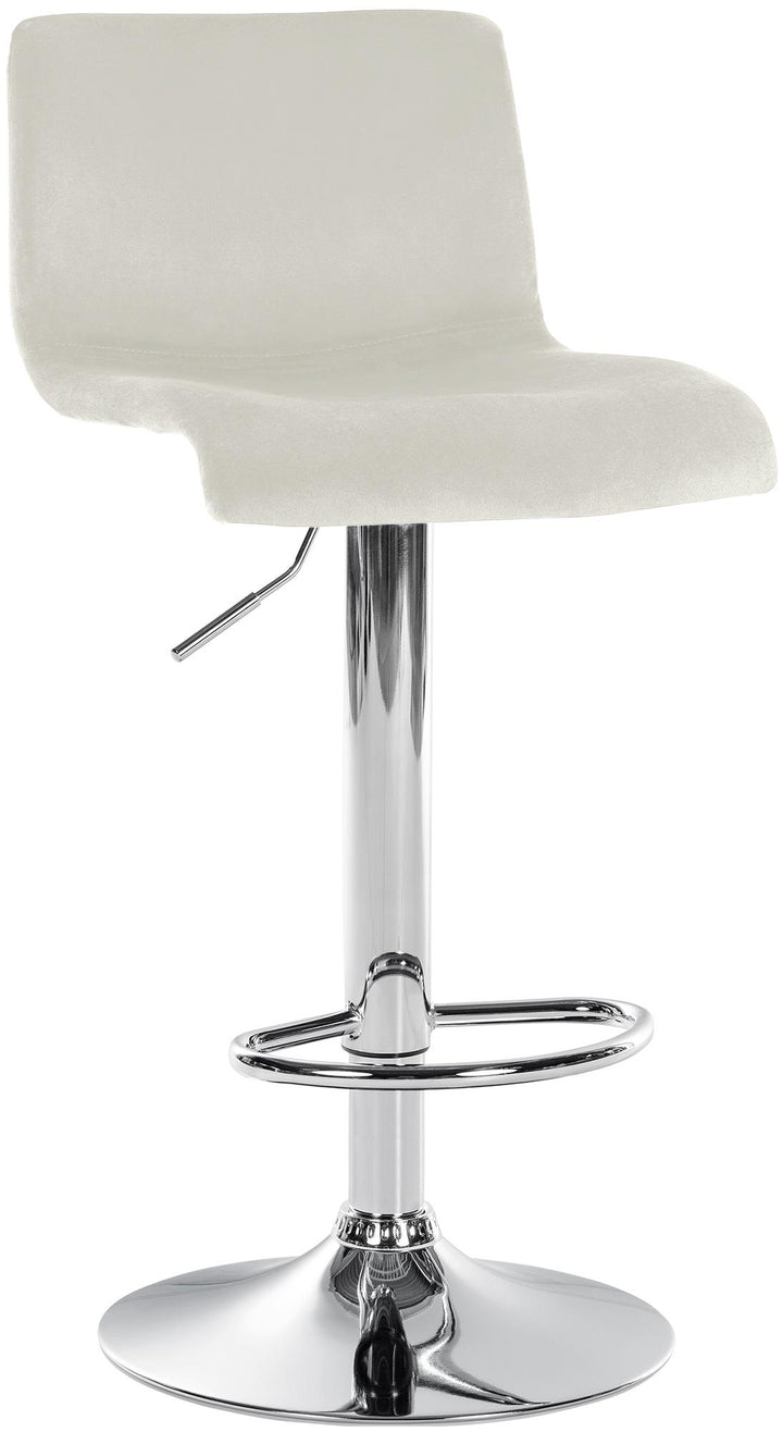 Sgabello da Bar 105 Velluto Crema